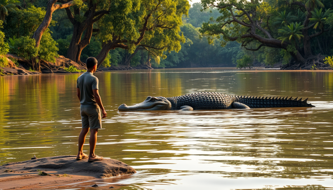 mimpi melihat buaya besar di sungai