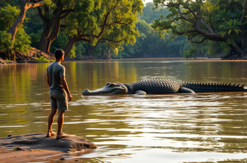 mimpi melihat buaya besar di sungai