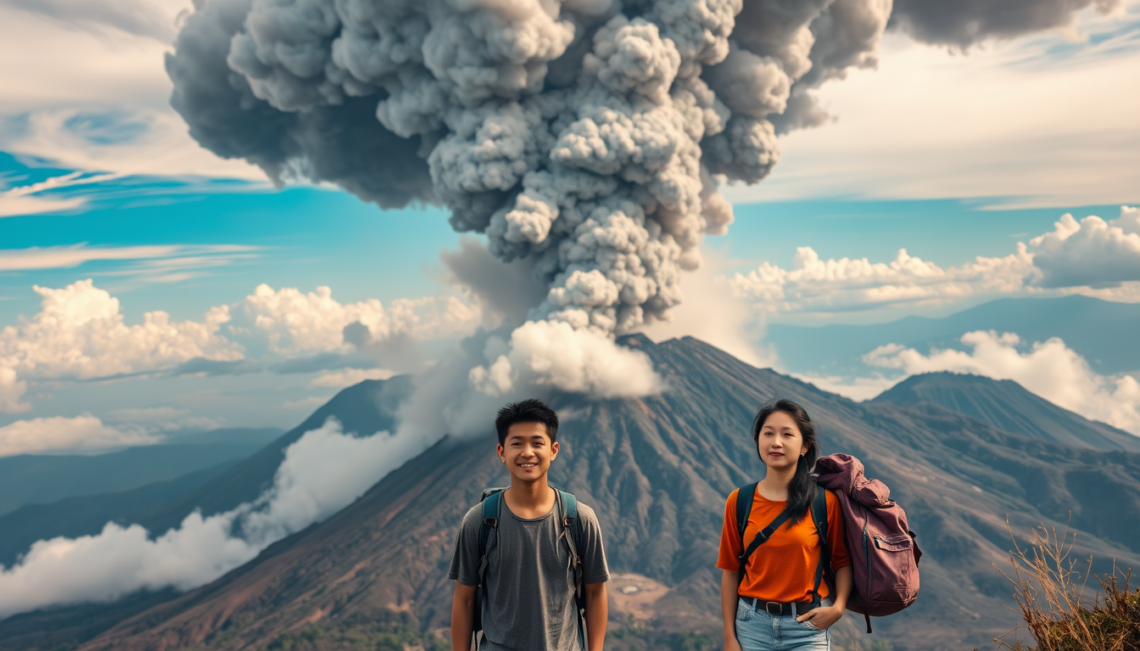 mimpi melihat gunung meletus mengeluarkan asap