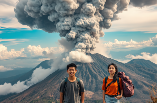 mimpi melihat gunung meletus mengeluarkan asap