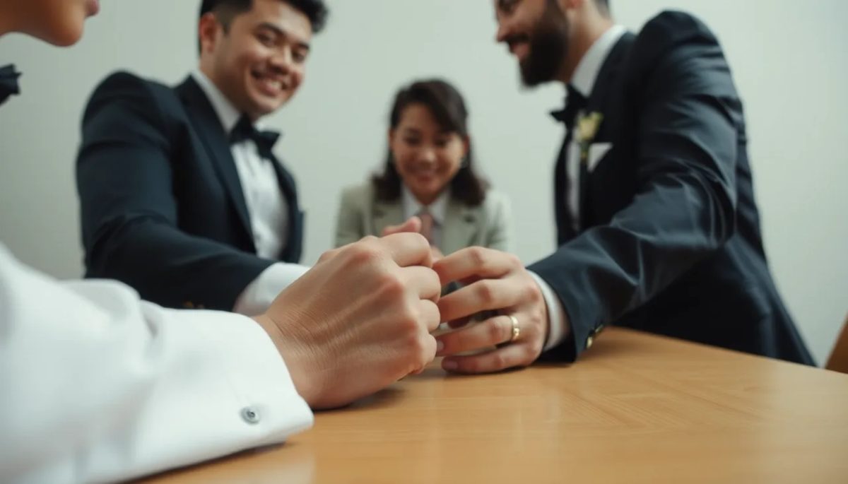 Bridal games that Singapore grooms play